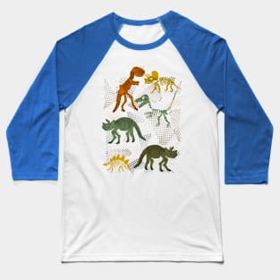 Dinosaur skeletons archeological Baseball T-Shirt